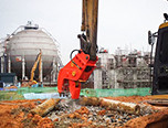 Our BEIYI Excavator hydraulic pulverizer in Malaysia.