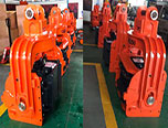 Export four sets BEIYI Excavator pile hammer/drive Clip type